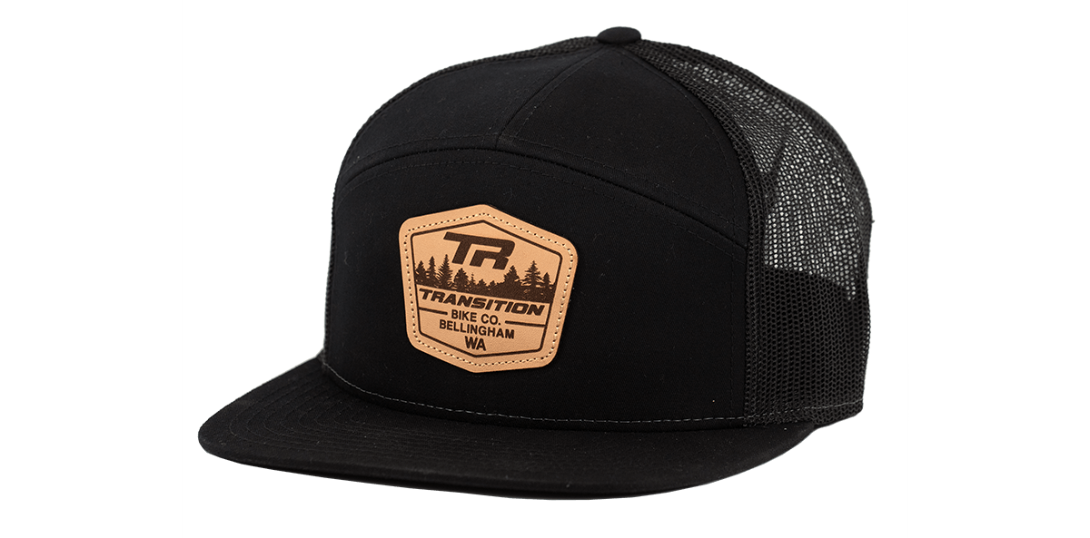 Кепка велосипедная TBC 7 Panel Trucker Hat, 2019, Leather Badge, Black, один размер, 01.19.99.9003, изображение  - НаВелосипеде.рф