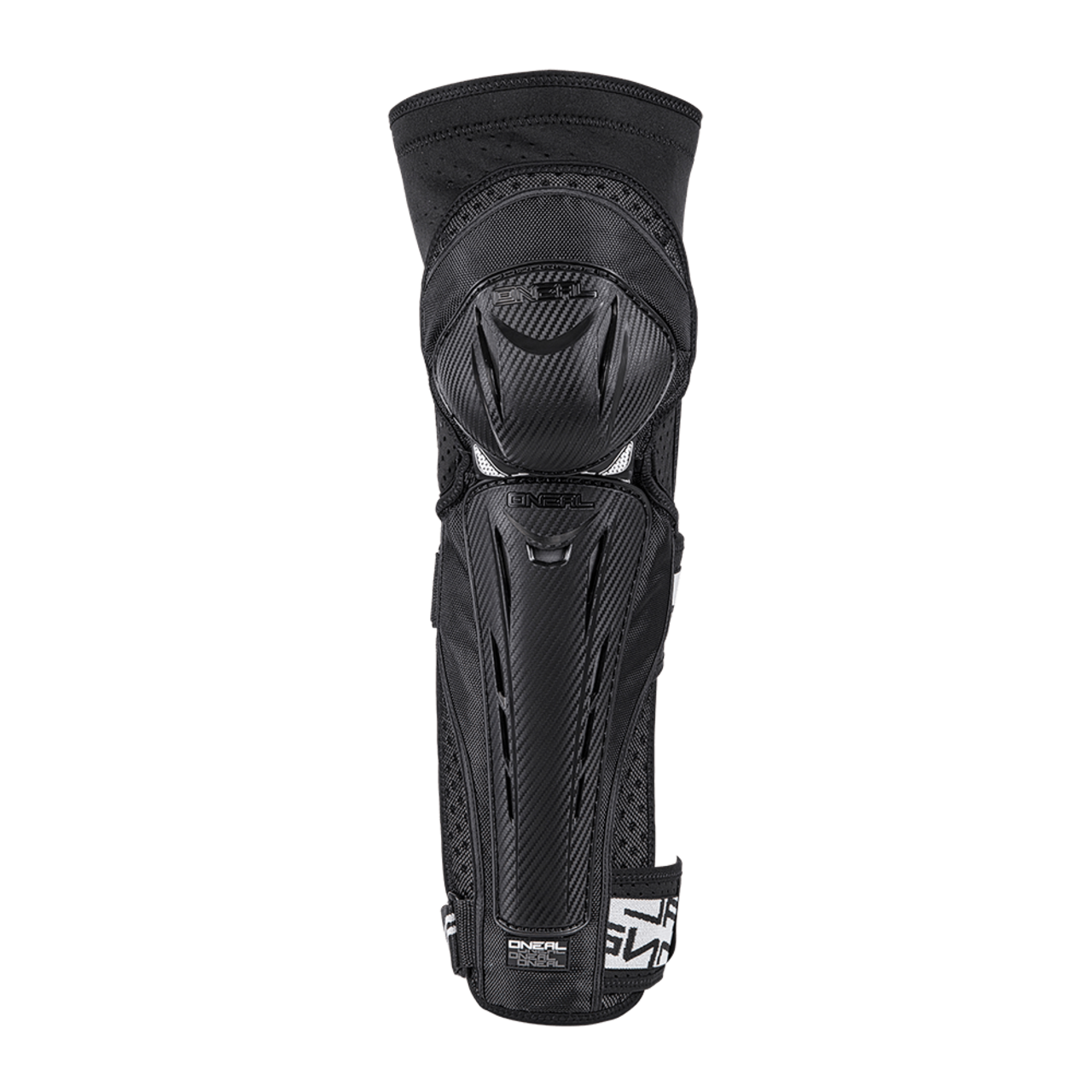 Велозащита Колена-Голени O´Neal Park FR Carbon Look Knee Guard, черно-белый, 2019, Вариант УТ-00156770: Размер: M, изображение  - НаВелосипеде.рф