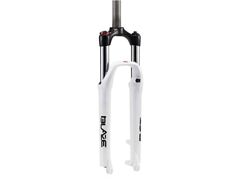 Вилка велосипедная RST Blaze TNL, 26"х 28,6, пружинно-масляная, 100мм, D, белая, 1-0042, изображение  - НаВелосипеде.рф
