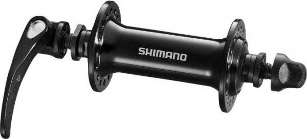 Велосипедная втулка SHIMANO RS400, передняя, 32 отверстия, чёрный, EHBRS400BL, изображение  - НаВелосипеде.рф