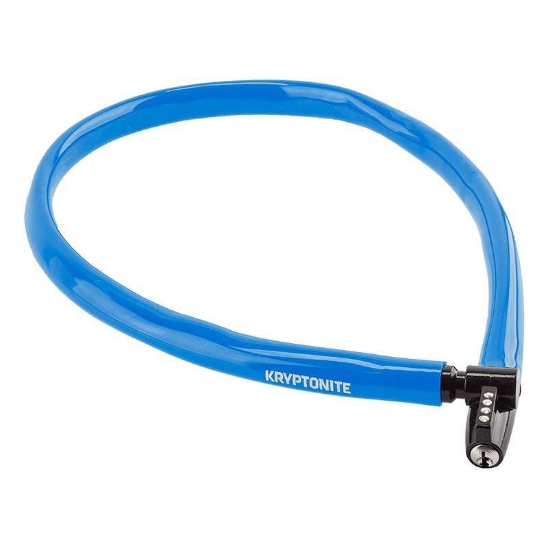 Велосипедный замок Kryptonite Cables KEEPER 665 KEY CBL тросовый, на ключ, 6 x 650, синий