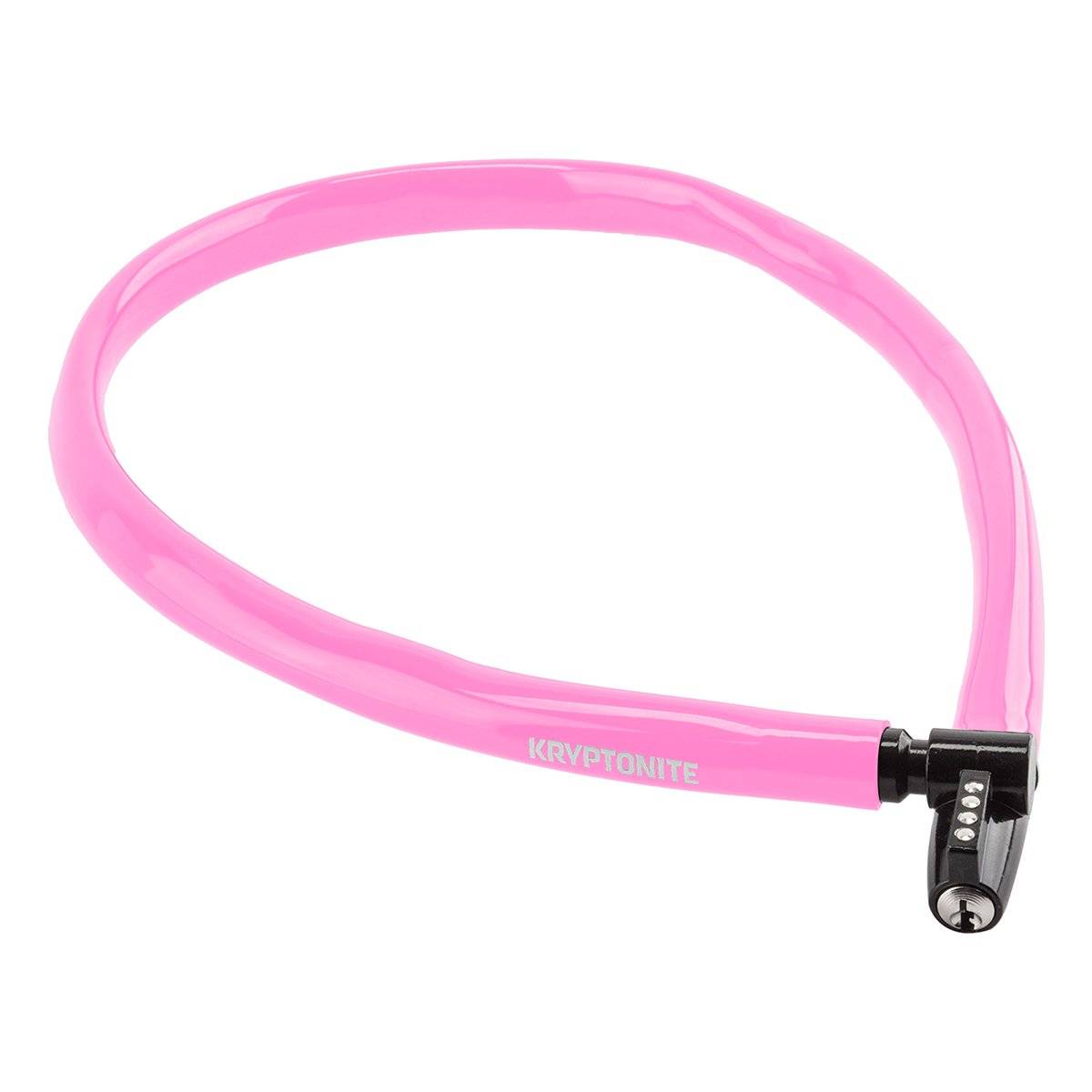 Велосипедный замок Kryptonite Cables KEEPER 665 KEY CBL тросовый, на ключ, 6 x 650 мм, розовый