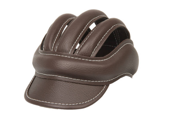 Велокепка-шлем VENTURA РЕТРО, искусственная кожа, размер 58-61 см, коричневая, 731903, изображение  - НаВелосипеде.рф