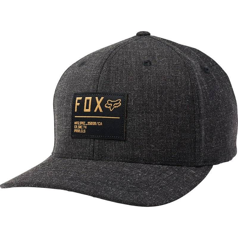 Бейсболка Fox Non Stop Flexfit Hat Black, 2020, изображение  - НаВелосипеде.рф