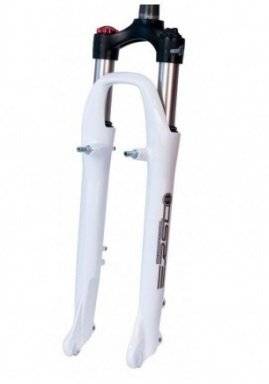 Вилка велосипедная RST Vita ТNL12, 28 х 28,6, пружинно-эластомерная, V+D,  белая, 8-20344205, изображение  - НаВелосипеде.рф