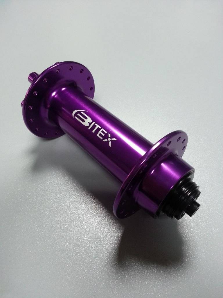 Велосипедная втулка для фэтбайка Bitex, передняя, фиолетовый, FB-MTF-M9-150Purple, изображение  - НаВелосипеде.рф