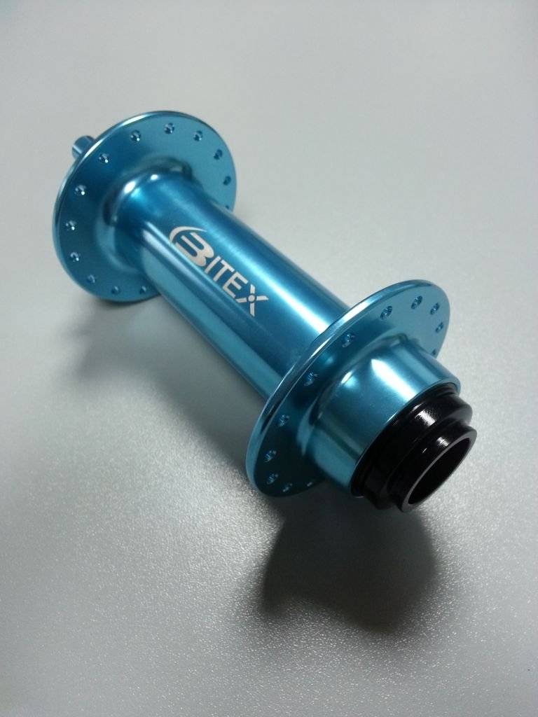 Велосипедная втулка для фэтбайка Bitex, передняя, голубой, FB-MTF20-150LBlue, изображение  - НаВелосипеде.рф