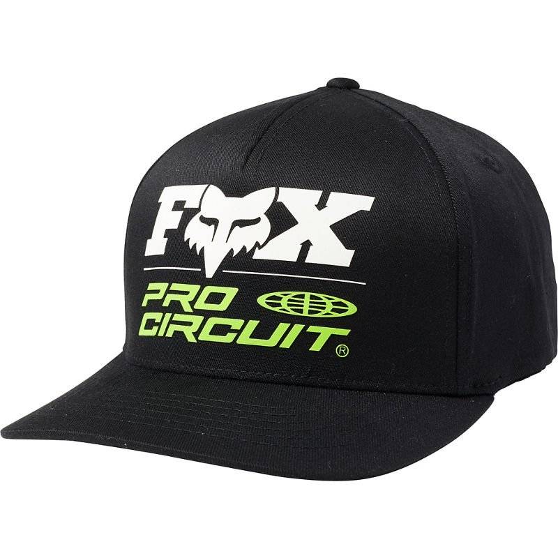 Бейсболка Fox Procircuit Flexfit Hat Black 2020, Вариант УТ-00196605: Размер: S/M, изображение  - НаВелосипеде.рф