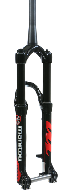 Вилка велосипедная Manitou Circus Expert 26", 130mm, 1-1/8"-1.5", черный, 191-29495-A708, изображение  - НаВелосипеде.рф
