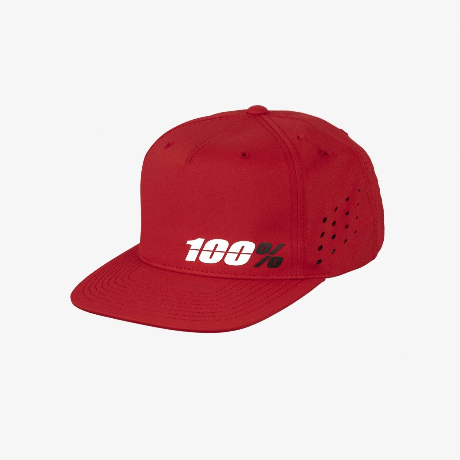 Бейсболка велосипедная 100% Ozone Snapback Hat, Red, 20077-003-01, изображение  - НаВелосипеде.рф