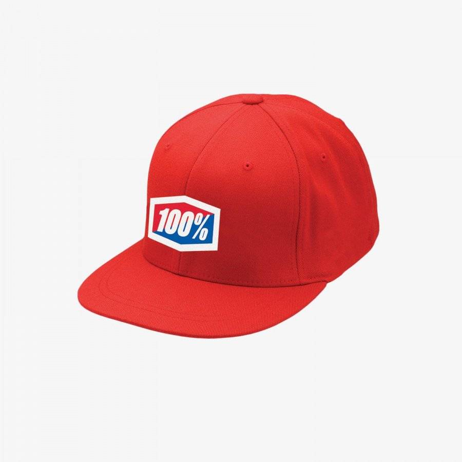 Бейсболка велосипедная 100% Essential J-Fit Flexfit Hat, Red, Вариант УТ-00212764: Размер: L/XL , изображение  - НаВелосипеде.рф