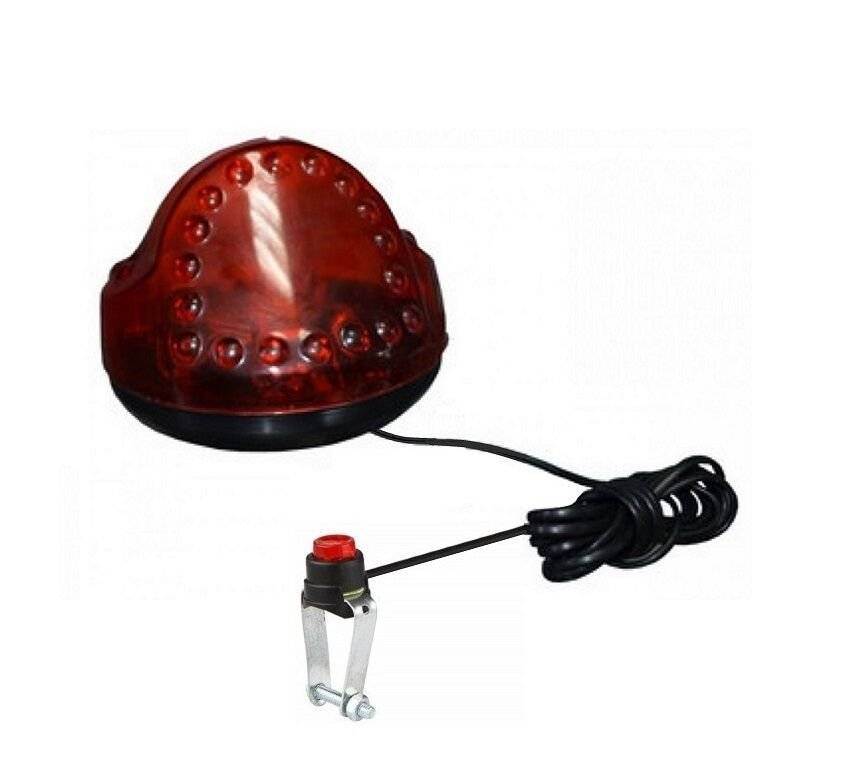 Звонок велосипедный JING YI JY-2035, электронный, светозвуковой, с выносной кнопкой, черный/красный, FWD-JY-2035