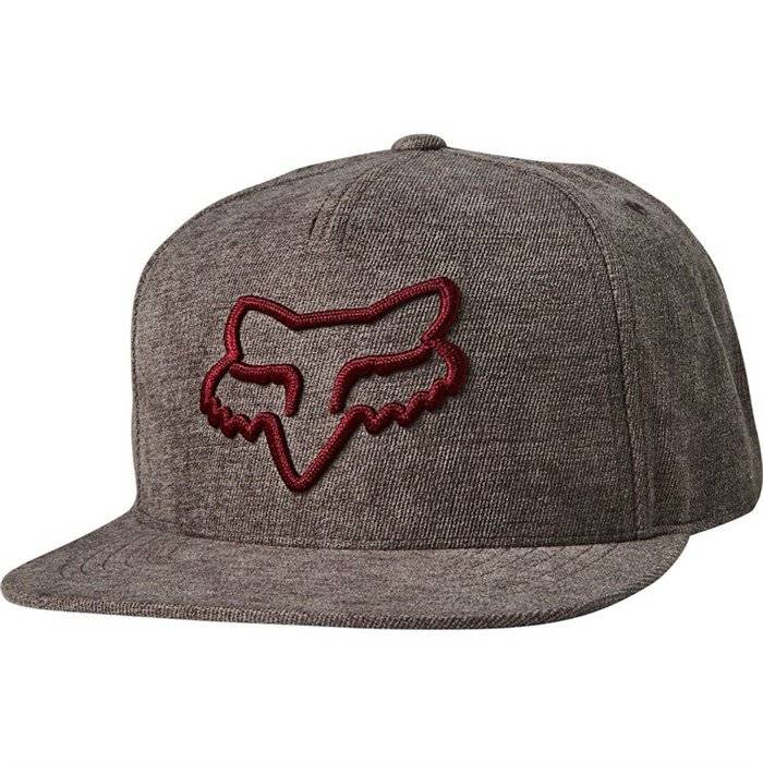 Бейсболка велосипедная FOX Instill Snapback Hat, Grey/Red, Вариант УТ-00229545: Размер: One size, изображение  - НаВелосипеде.рф