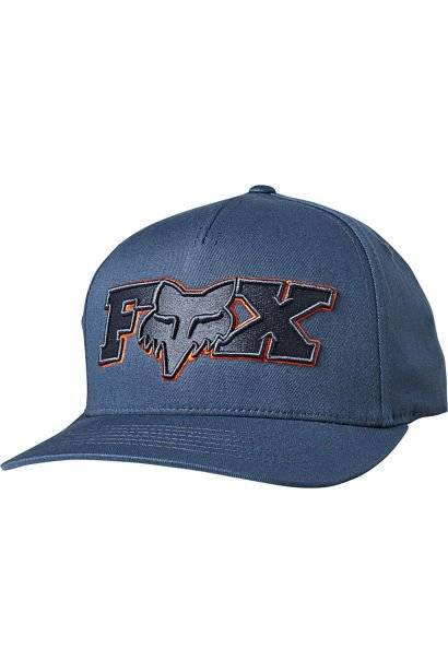 Бейсболка велосипедная FOX Ellipsoid Flexfit Hat, Blue Steel, 24421-305-L/XL, Вариант УТ-00229533: Размер: L/XL, изображение  - НаВелосипеде.рф