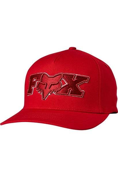 Бейсболка велосипедная FOX Ellipsoid Flexfit Hat, Chili, Вариант УТ-00229534: Размер: L/XL, изображение  - НаВелосипеде.рф