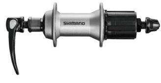 Втулка задняя SHIMANO Alivio, T4000, 36 отверстий, 8/9/10, QR, серебристая, EFHT4000AZAS, изображение  - НаВелосипеде.рф