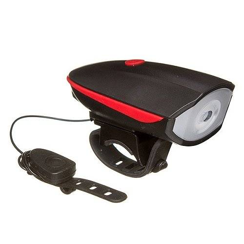 Фонарь велосипедный STG FL1544A, с сигналом, 1200 mAH, USB, черный/красный, Х88382