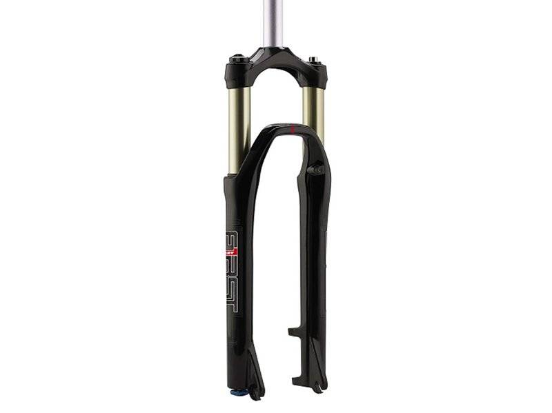 Вилка велосипедная RST F1RST 26 TRL, 26", для XC/ATB, шток 1-1/8", ход 100мм, чёрная, изображение  - НаВелосипеде.рф
