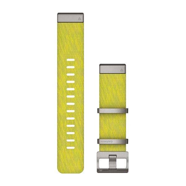Ремешок для смарт-часов GARMIN QuickFit, 22 мм, для MARQ, Jacquard Weave Nylon Strap, Yel/Green, 010-12738-23