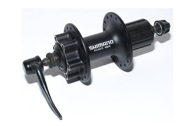 Велосипедняя втулка Shimano M475, задняя, под кассету, 32 отверстия, 8/9 скоростей, EFHM475BZSL5, изображение  - НаВелосипеде.рф
