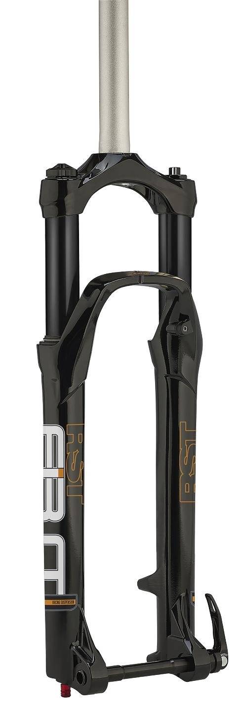 Вилка велосипедная RST F1RST 27.5 AIR, масло/воздух, шток 1 1/8 х 1,5", ход 140 мм, без локаута, изображение  - НаВелосипеде.рф