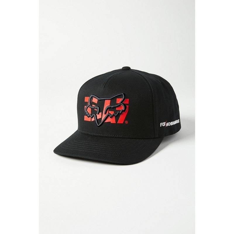 Бейсболка велосипедная Fox Yoshimura Fox Snapback Hat, Black, 2021, Вариант УТ-00253066: Размер: one size, изображение  - НаВелосипеде.рф