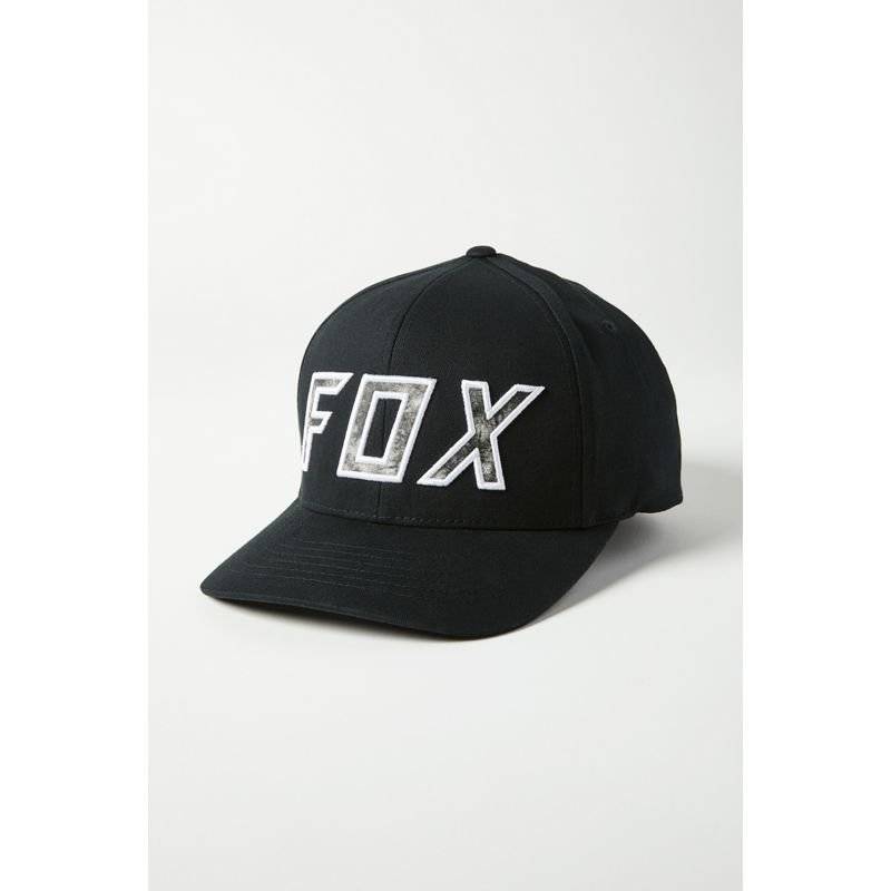 Бейсболка велосипедная Fox Down N' Dirty Flexfit Hat, Black/White, 2021, 27090-018-L/XL, Вариант УТ-00256005: Размер: L/XL, изображение  - НаВелосипеде.рф