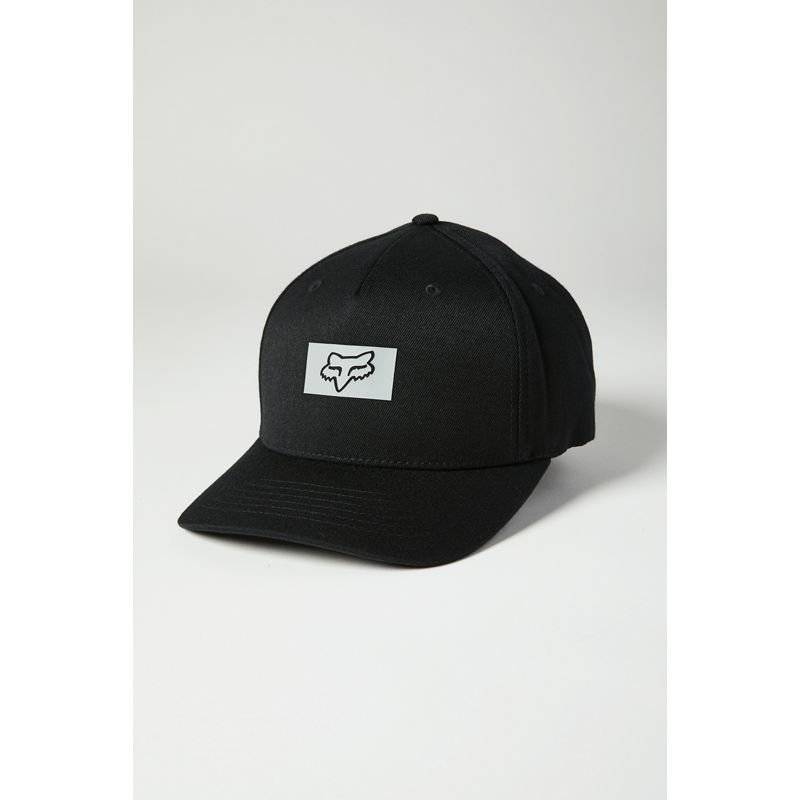 Бейсболка велосипедная Fox Standard Flexfit Hat, black, 2021 , Вариант УТ-00256009: Размер: L/XL, изображение  - НаВелосипеде.рф