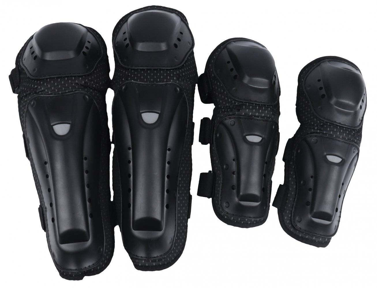 Комплект защиты Vinca Sport, взрослый, индивидуальная упаковка, черный, VP 29 adult black, изображение  - НаВелосипеде.рф