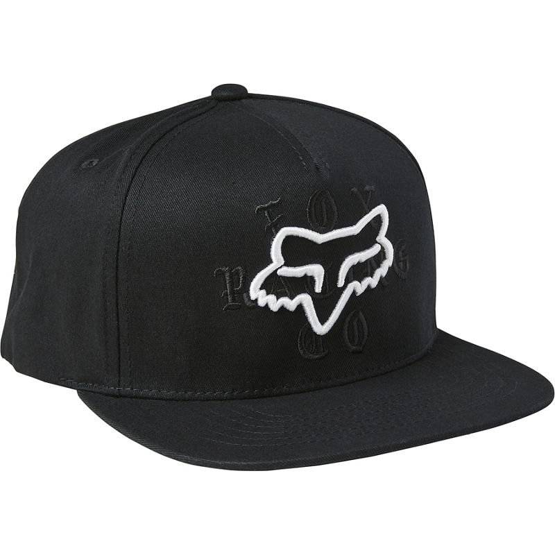Бейсболка велосипедная Fox Top Coat Snapback Hat, Black, 2021, Вариант УТ-00265604: Размер: one size, изображение  - НаВелосипеде.рф
