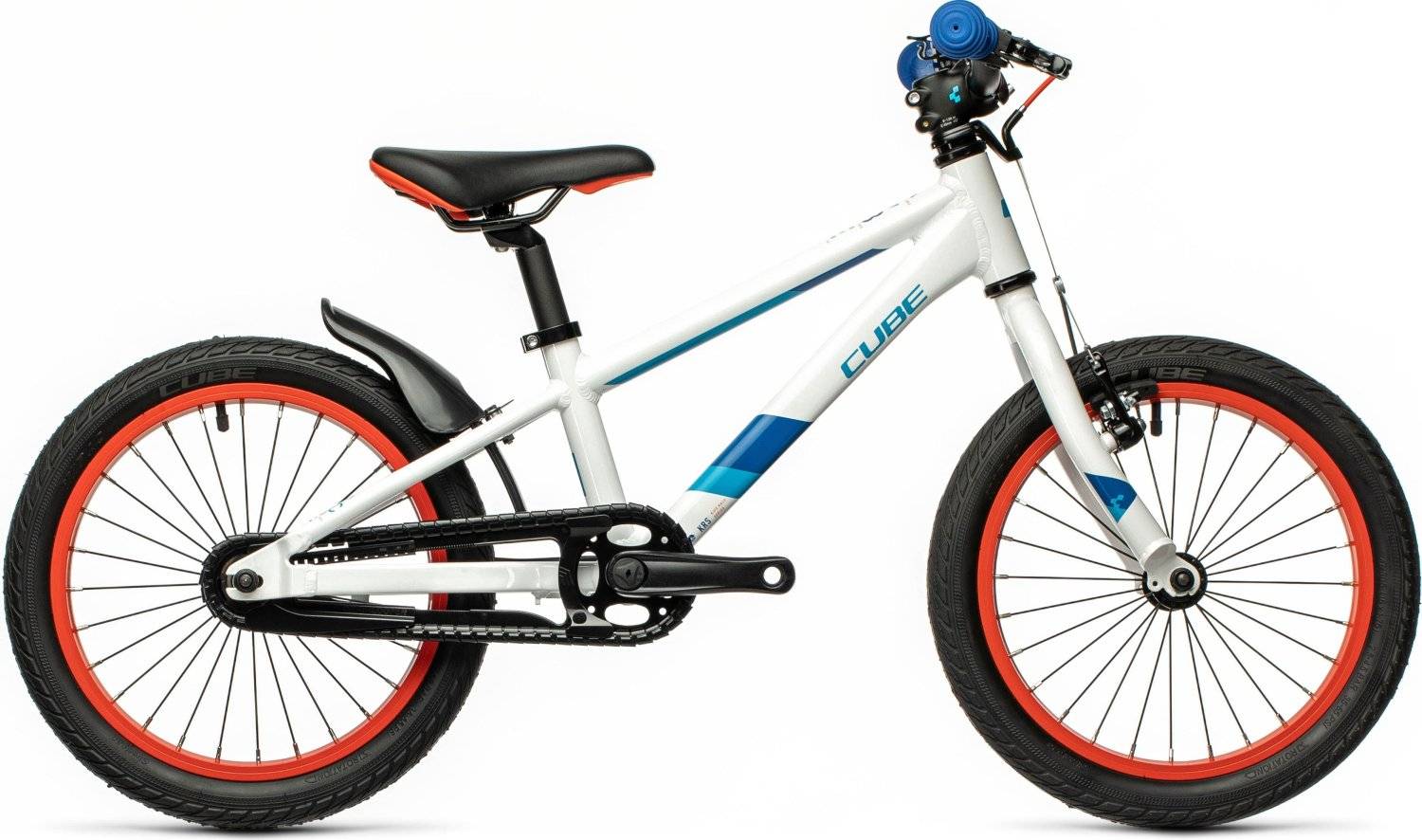 Детский велосипед CUBE CUBIE 160 16" 2021, Вариант УТ-00282912: Возраст: 3-6 лет (Рост: 100-115 см), Цвет: white´n´blue, изображение  - НаВелосипеде.рф