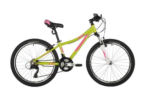 Подростковый велосипед FOXX CAMELLIA 24" 2021, Вариант УТ-00287164: Рама: 12" (Рост: 125-150 см), Цвет: зеленый, изображение  - НаВелосипеде.рф