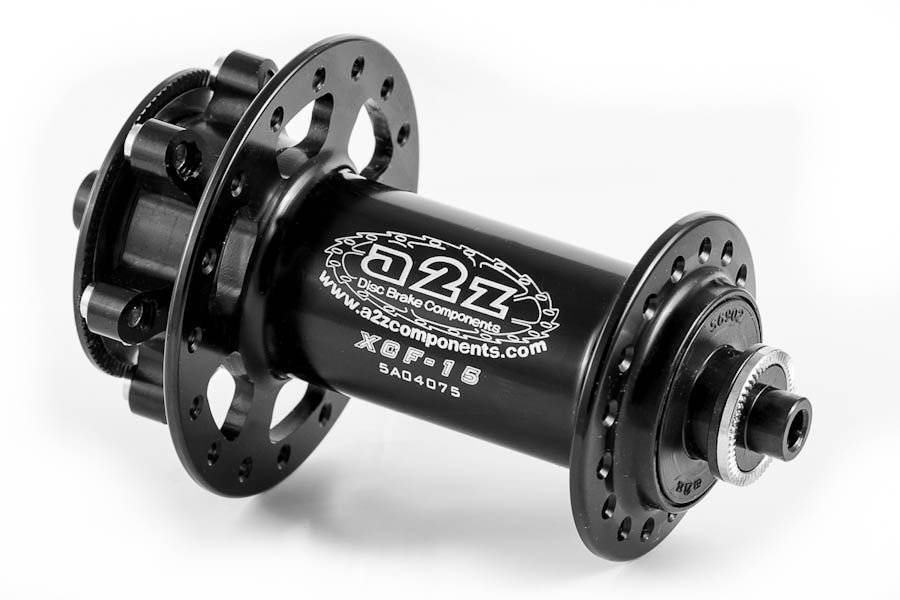 Велосипедная втулка A2Z XCF, передняя, под диск, 32H, чёрный, XCF-15-1, изображение  - НаВелосипеде.рф