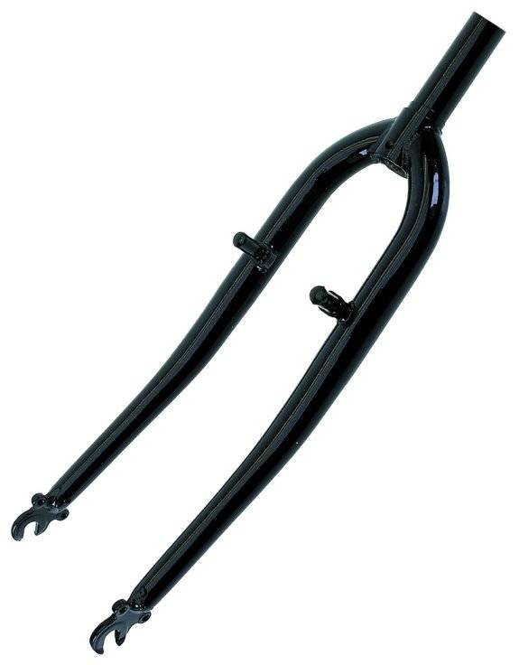 Вилка велосипедная 26"х1 1/8", 240 мм, V-brake, черная, 5-392778, изображение  - НаВелосипеде.рф