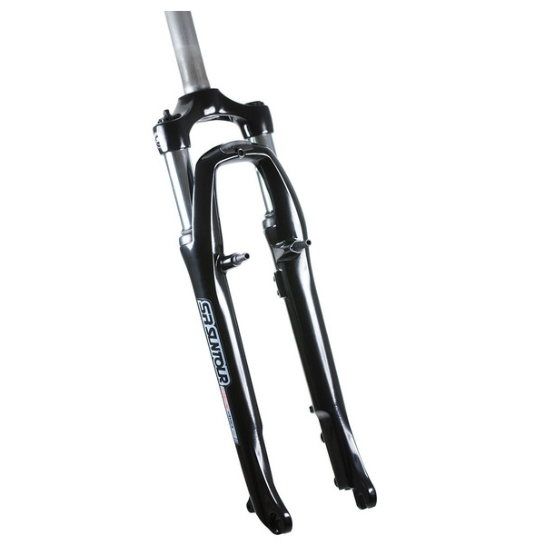 Вилка велосипедная SR Suntour SF-14 NEX, 700С, V-brake 75mm  1-1/8" резьбовая black GSFNEXK003005, изображение  - НаВелосипеде.рф