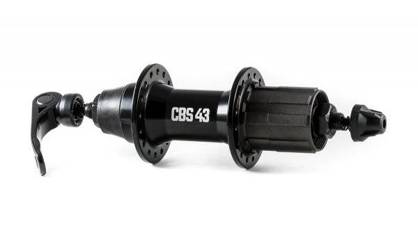 Велосипедная втулка CBS 43 OPEN, задняя, под кассету, 36Н, промподшипник, эксцентрик, чёрный, CBHRB28136QR, изображение  - НаВелосипеде.рф