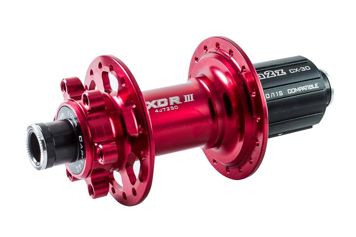 Велосипедная втулка A2Z XCRIII, задняя, под кассету, 32H, красная, XCRIII-3_142X12, изображение  - НаВелосипеде.рф