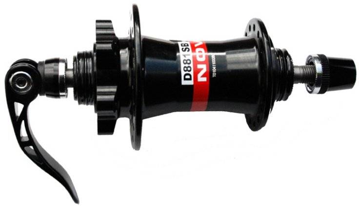 Велосипедная втулка NOVATEС, передняя, 32 отверстия, чёрная, 5-326330, изображение  - НаВелосипеде.рф