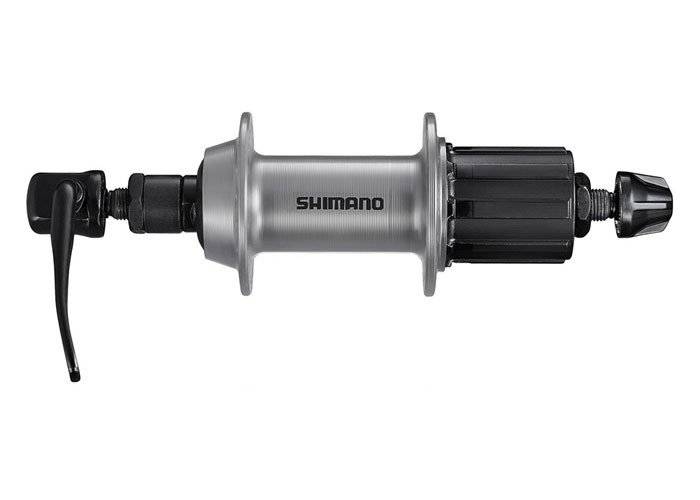 Велосипедная втулка SHIMANO TX500, задняя, под кассету, 36 отверстий, 8/9 скоростей, серебро, EFHTX5008AZAS, изображение  - НаВелосипеде.рф