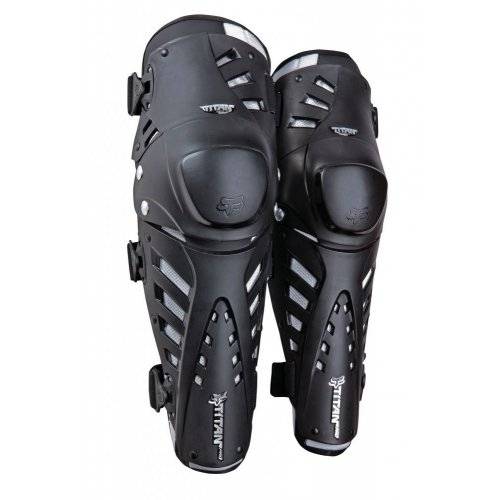 Наколенники Fox Titan Pro Knee/Shin Guard, черный, 06192-001-OS, изображение  - НаВелосипеде.рф