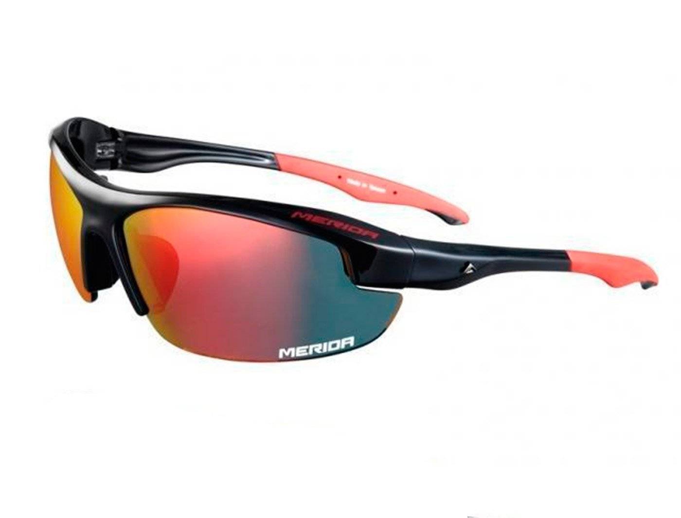 Очки велосипедные, Merida Sport Edition Sunglasses Shiny blackRed 2313001088, сменные линзы.