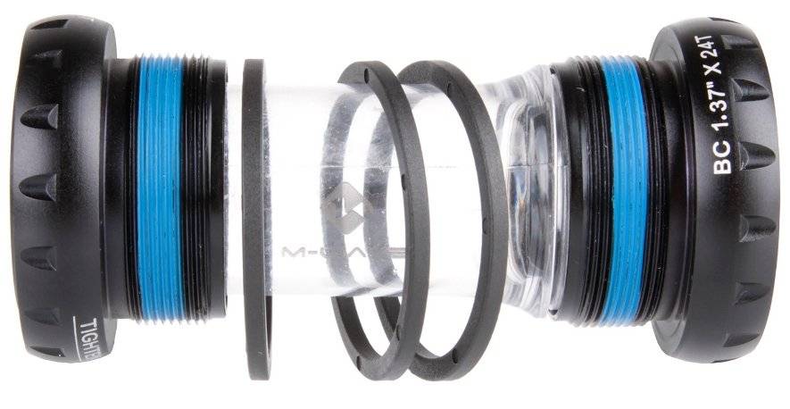 Чашки вело M-WAVE для SIMANO HOLLOWTECH II (Каретка-картридж), 90 грамм, алюминиевые, 5-359430