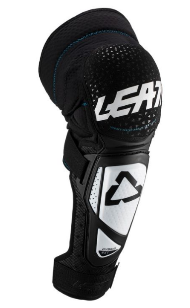 Велонаколенники Leatt 3DF Knee & Shin Guard Hybrid EXT, White/Black, 5019400742, 2019, Вариант УТ-00104218: Размер: L/XL, изображение  - НаВелосипеде.рф