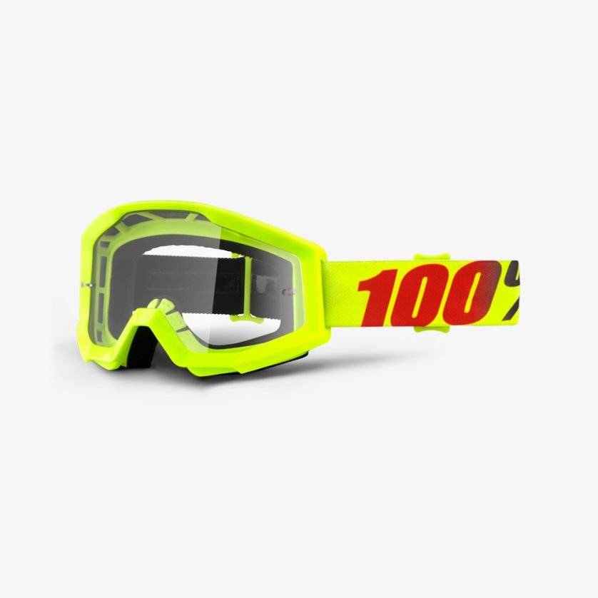 Очки 100 процентов. Очки 100 Strata. Очки для мотокросса 100% Strata Yellow/Clear Lens. Очки 100% Strata Junior. Очки 100% Strata Neon Yellow.