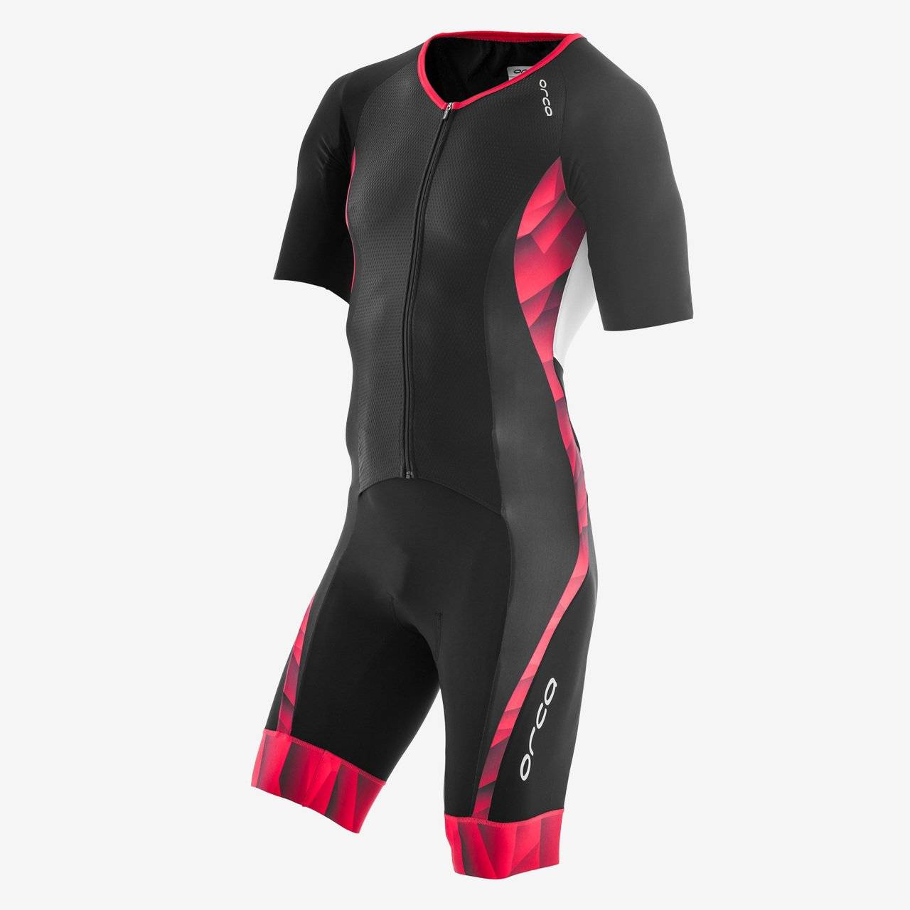 Комбинезон для триатлона Orca 226 Short Sleeve Race suit 2017, XL, черный/красный, GVDD, изображение  - НаВелосипеде.рф