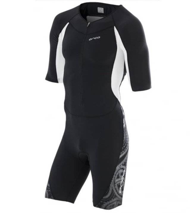 Комбинезон для триатлона Orca 226 Short Sleeve Race suit 2016, черный/белый, Вариант УТ-00113958: Размер XL, изображение  - НаВелосипеде.рф
