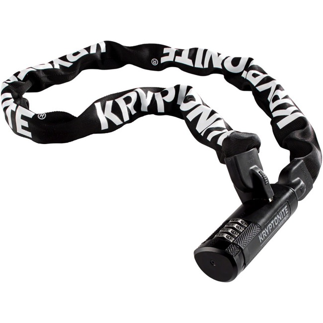 Велосипедный замок Kryptonite Keeper 712 Combination Integrated Chain, цепь, кодовый, 7 x 1200 мм, 720018003298