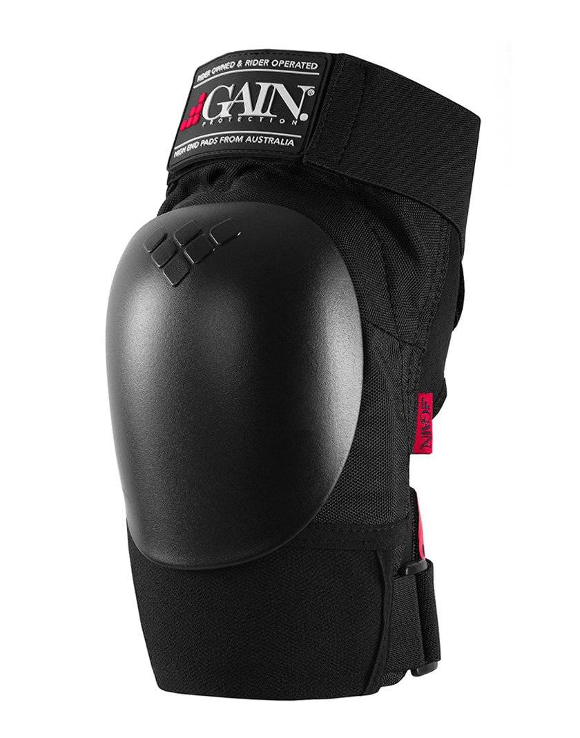Защита на колени GAIN THE SHIELD hard shell knee pads, черный 2019, Вариант УТ-00128838: Размер: S, изображение  - НаВелосипеде.рф