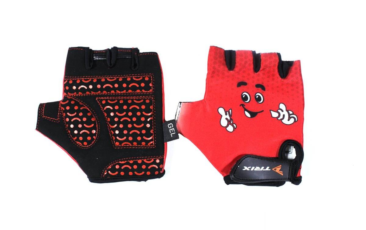 Велоперчатки TRIX LCL-K-65112-RED, детские, красный lcl
