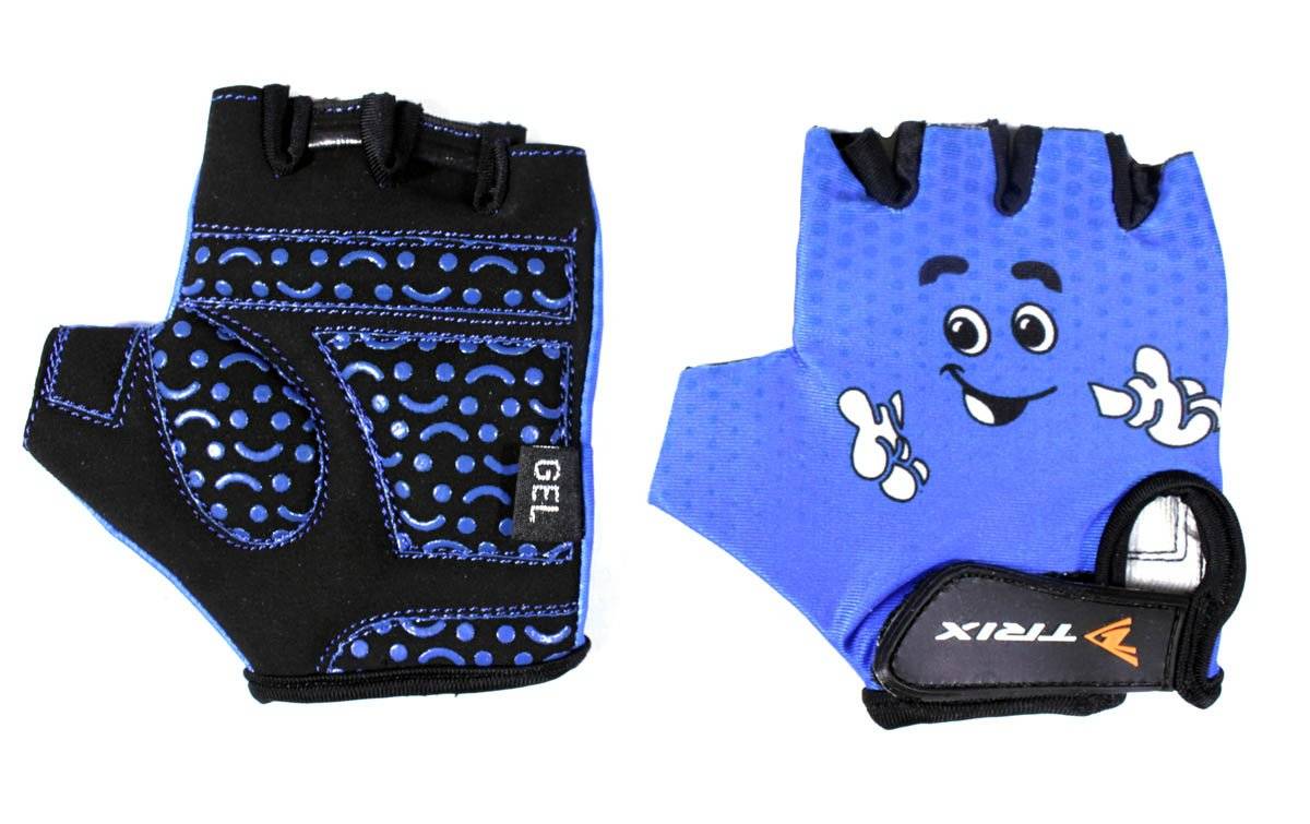 Велоперчатки TRIX LCL-K-65112-BLUE, детские, синий lcl